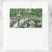 アーチ日本の橋 長方形シール (バッグ)