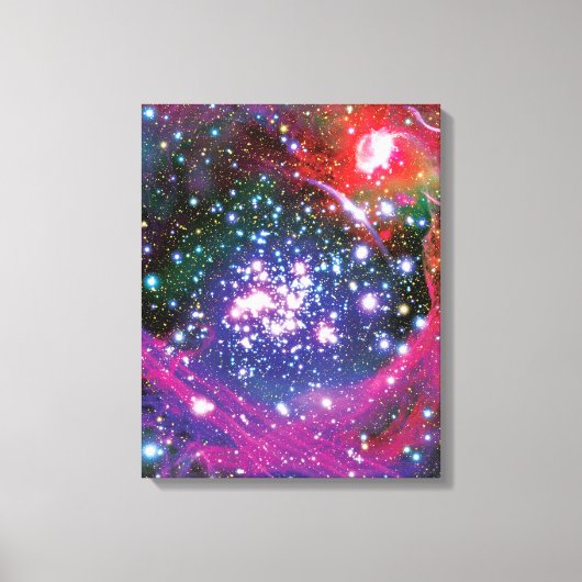 アーチ星団 カラフルアーティスト印象派 キャンバスプリント (正面)