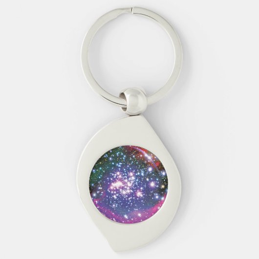 アーチ星団 色とりどりのアーティストの想像図 キーホルダー (正面)