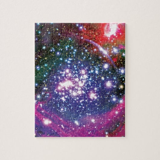 アーチ星団 色鮮やかなアーティストの想像図 ジグソーパズル (縦)