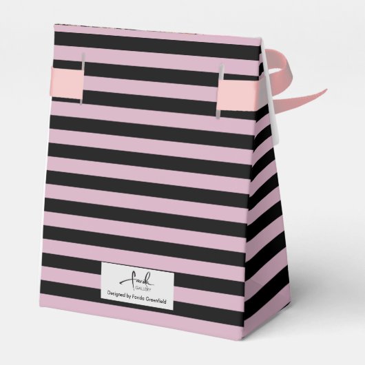 アーチ橋の水色絵画の引っ越し祝いパーティー フェイバーボックス (裏面サイド)