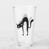 アーチ猫デザイン飲みガラス タンブラーグラス (裏面)