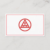 アーチ王室のフリーメーソンフリーメーソンシンボルマソニック 名刺 (裏面)