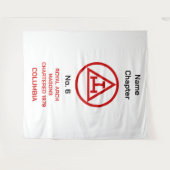 アーチ王室のフリーメーソンフリーメーソン タペストリー (正面(横))