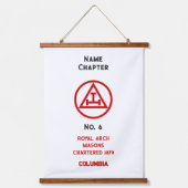 アーチ王室のフリーメーソンフリーメーソン 吊り下げ型タペストリー (正面)