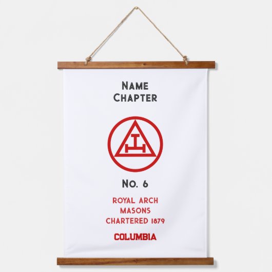 アーチ王室のフリーメーソンフリーメーソン 吊り下げ型タペストリー (正面)