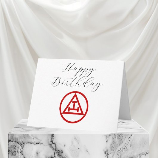 アーチ王室のフリーメーソンマソニックメイソン誕生日 サンキューカード