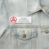 アーチ王室のフリーメーソンマソニックメーソンリー 名札 (インサイチュ)