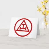 アーチ王室のーマソン円形 カード (黄色い花)