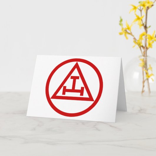 アーチ王室のーマソン円形 カード (黄色い花)