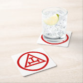 アーチ王室のーマソン円形 スクエアペーパーコースター (インサイチュ)