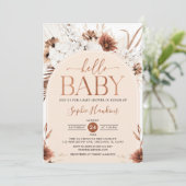 アーチ男女兼用ボモダンホフローラベビーシャワー 招待状 (スタンド正面)