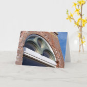 アーチ窓 カード (黄色い花)