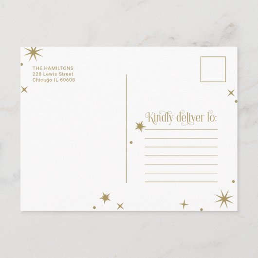 アーチ結婚した&メリーホリデー結婚ズ発表 シーズンポストカード (裏面)