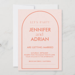 アーチ結婚式招待状 招待状