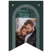 アーチ絵を描ホリデーパーティバンティンバナー – ティール（緑がかった色） バンティングフラッグ (第1の旗)