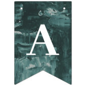 アーチ絵を描ホリデーパーティバンティンバナー – ティール（緑がかった色） バンティングフラッグ (第3の旗)