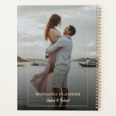 アーチ編集可能カラースクリプトカスタムの写真 プランナー手帳 (裏面)