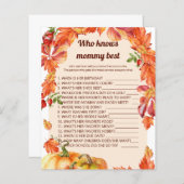 アーチ葉ー、パンプキンス誰がママのゲームを知最高のっている (正面/裏面)