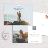 アーチ詳細フルフォト洗練された日付を保存 セーブザデート