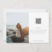 アーチ詳細フルフォト洗練された日付を保存 セーブザデート (裏面)