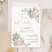 アーチ赤面フローラタコブアベビーベビー 招待状