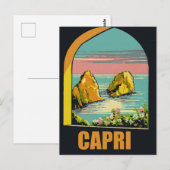 アーチ越しのカプリ島 ポストカード (正面/裏面)