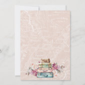 アーチ ボーホー トラベリング ミス トゥ ミセス ブライダルシャワー 招待状 (裏面)