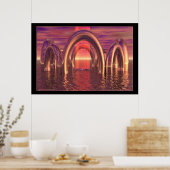 アーチ ポスター (キッチン)