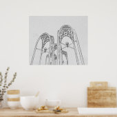 アーチ ポスター (キッチン)