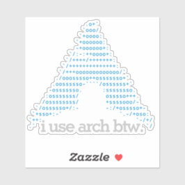 「アーチbtwを使用」 4-inch透明カットアウト シール