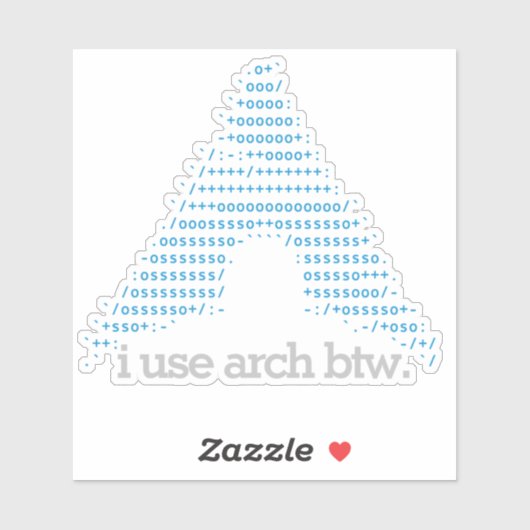 「アーチbtwを使用」 4-inch透明カットアウト シール (シート)