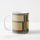 アーツはっきりした&クラフツジオメトリックバンガローパターン コーヒーマグカップ (左)