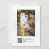 アーツアップ H2 ダスティーブルー ローズ セーブ・ザ・デート カード (裏面)