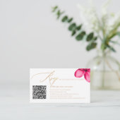 アーツアプパラダイスショアQRコードフェイクゴールドRSVP エンクロージャーカード (スタンド正面)