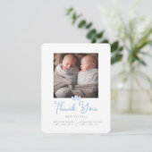 アーツアプリ ツインズシャワー 感謝+出産発表 招待状 (スタンド正面)