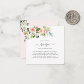 アーツアプリ 水彩 フラッシュ ピンクのバラ リクエスト同封 ノートカード (正面/裏面インサイチュ)