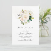 アーツアプリ H2 アルバスター ローズ セーブ・ザ・デート カード (スタンド正面)