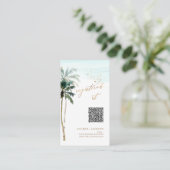 アーツアプリQRコードレジストリートロピカルパームズ エンクロージャーカード (スタンド正面)