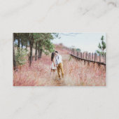 アーツアプリQRコード レジストリ フェイク ローズゴールド スクリプト エンクロージャーカード (裏面)