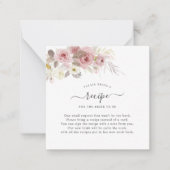 アーツアプ水彩ダスティローズバラのリクエスト同封 ノートカード (正面)