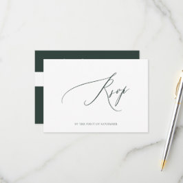 アーツアプ エレガント ラッシュ グリーン RSVP ラックス カリグラフィー