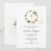 アーツアプ エレガント H2 アルバスター ローズ 洗礼 招待状 (正面/裏面)