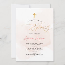 アーツアプ エレガント H2 ウォッシュド ペイルピンク 洗礼 招待状