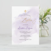 アーツアプ エレガント H2 ウォッシュ パープル 洗礼 招待状 (スタンド正面)