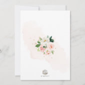 アーツアプ エレガント H2 淡いピンクのバラ 洗礼 招待状 (裏面)