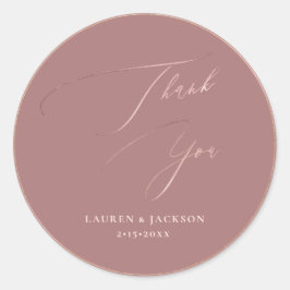 アーツアプ ダスティ ローズ ゴールド ありがとう DIY カラー ラウンドシール