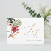 アーツアプ パラダイス ショア フェイク ゴールド カリグラフィー 出欠カード (スタンド正面)