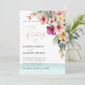 アーツアプ 豪華なトロピカルパラダイスウェディング 招待状 (スタンド正面)