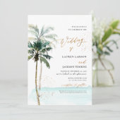 アーツアプ 豪華なトロピカルパラダイス パーム ヤシの木 ショアライン 招待状 (スタンド正面)